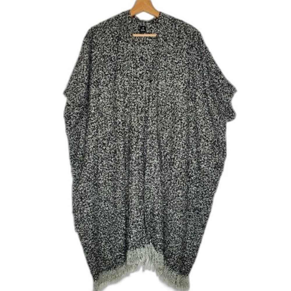 Echo Super Soft Marled Knit Poncho Wrap Sweater